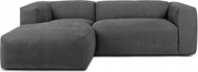 Modulárna rohová sedačka do obývačky ľavá mäkká Konsimo Buffo popolavá