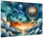 Obraz - Lietať nočnou oblohou (70x50 cm)