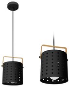 Toolight - Stropné svietidlo 1xE27 60W APP956-1CP, čierna, OSW-03210