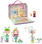 Balíček Tinyly - Bluchka & Indie + domček + Lily & Sylvestr + Prunelle & Bianca