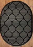 Koberec ROXY 9264A BLACK ovál