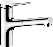 Hansgrohe Zesis M33, drezová batéria 150, s výsuvnou spŕškou, EcoSmart, chrómová, HAN-74810000