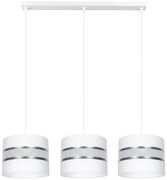 Luster na lanku CORAL 3xE27/60W/230V biela