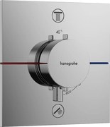 Hansgrohe ShowerSelect Comfort E, termostat pod omietku pre 2 spotrebiče, chrómová, HAN-15572000