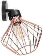 Toolight - Nástenná lampa 1xE27 392180, ružové zlato-čierna, OSW-08559