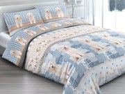 Gipetex Natural Dream Talianská obliečka 100% bavlna LUX Cani - šteniatka - 140x200 / 70x90 cm