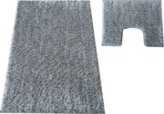 DY Kúpeľňová sada koberčekov s výrezom Montana II - sivá