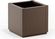 STEFANPLAST Kvetináč ETHICA štvorcový, svetlošedý