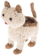 Prútený obal na kvetináč Mačka, 32 x 30 cm