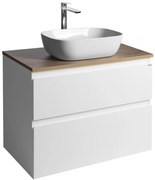 Aqualine Aqualine, ALTAIR skrinka s doskou 78,5 cm, biela/dub emporio, AI280-02
