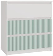 Dětská komoda MALWA M3 ARTESO bílo-zelená