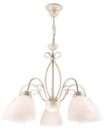 Luster na reťazi ADELLE 5xE27/60W/230V