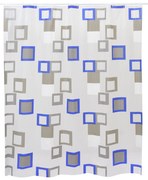 BISK Erga Peva, sprchový záves s háčikmi (12ks) 200x180 cm, vzor Montana, viacfarebné, ERG-08089