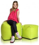 Sedací vak taburetka zelená limetková TiaHome