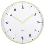 Karlsson 6011GR dizajnové nástenné hodiny žltá, pr. 40 cm