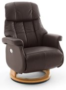 Elektrické kreslo Calgary Comfort XL hnedé Farba: podstava natur