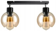 BERGE Sklenená LED stropná lampa LOFT 2xE27 - jantárová farba