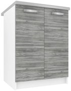 Kuchynská skrinka Belini spodná 60 cm šedý antracit Glamour Wood s pracovnou doskou TOR SD2-60/0/WT/GW/0/U