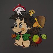 AMADEA Drevený magnet ježko 6 cm