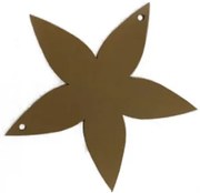 DECOLED 2D Kovová anízová hviezda zlatá priemer 10 cm