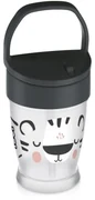 LOVI hrnček so slamkou JUNIOR 250 ml Black