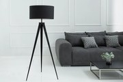 Dizajnová stojaca lampa Tripod 142cm čierna