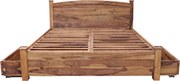 Posteľ Rami s úložným priestorom 180x200 indický masív palisander Only stain