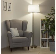 Brilagi - LED stojacia lampa CERIA 1xE27/40W/230V pr. 45 cm biela/matný chróm