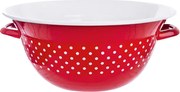 Šalátová misa červená s bodkami priemer 26 cm