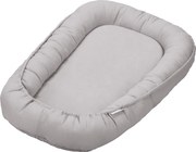 Ľanové hniezdo pre bábätko svetlo šedá