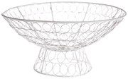 Biela drôtená servírovacia misa Dakls