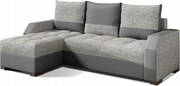 Rohová sedačka Aresea (sivá) (L)