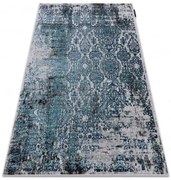 Koberec DE LUXE 2081 Ornament vintage - modrý / sivý