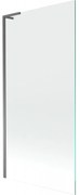 Mexen Next L, 1-krídlová vaňová zástena 90 x 150 cm, 6mm číre sklo, grafitový profil, 895-090-000-03-00-95