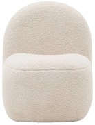 Biele detské kresielko z textílie buklé Bucky – Kave Home