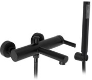 Rea Pixel, vaňová batéria s ručnou sprchovou súpravou, čierna matná, REA-B4523