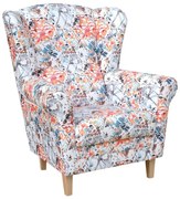 Kreslo ušiak GALA pestrofarebné