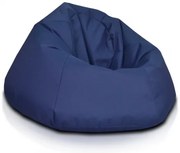 INTERMEDIC SK - Sedací vak MAXI 140x70 cm z polyesteru | rodinný vak, veľké kreslo, 570 l Farba: NC08 - Modrá tmavá (Polyester)