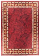 Koberec CRYSTAL PRINT červený / čierny