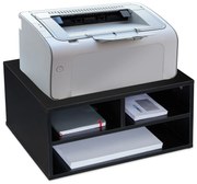 Čierny stojan pod tlačiareň RD32201 so zásuvkami | 47x40 cm