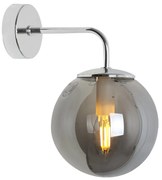 Nástenné svietidlo Paris 2, 1x grafitové sklenené tienidlo, CH