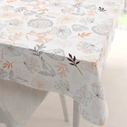 Biante Bavlnený obdĺžnikový obrus Sandra SA-526 Hnedé vlčie maky na bielom 50x100 cm