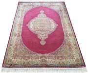 Koberec Exkluzívny Qum Silk 01 červený