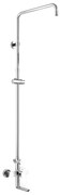 Mereo Mereo, Nástenná vaňová batéria Viana so sprchovou tyčou bez príslušenstva, MER-CBE60101S