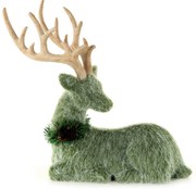 DEKORAČNÁ FIGÚRKA FUR 30X40 CM ZELENÁ