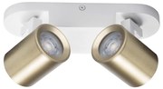 Kanlux 38965 - Bodové svietidlo LAURIN 2xGU10/10W/230V mosadz/biela