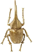 Herkules Beetle dekorácia na stenu zlatá