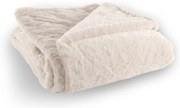 Bielobéžová deka z umelej kožušiny 150x200 cm Ruby – Tiseco Home Studio