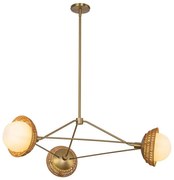 Alora Mood ALM-PERTH3-GD - Luster na tyči PERTH 3xE14/40W/230V zlatý