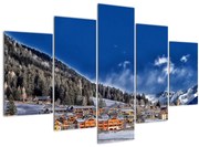 Obraz - Horské mestečko (150x105 cm)